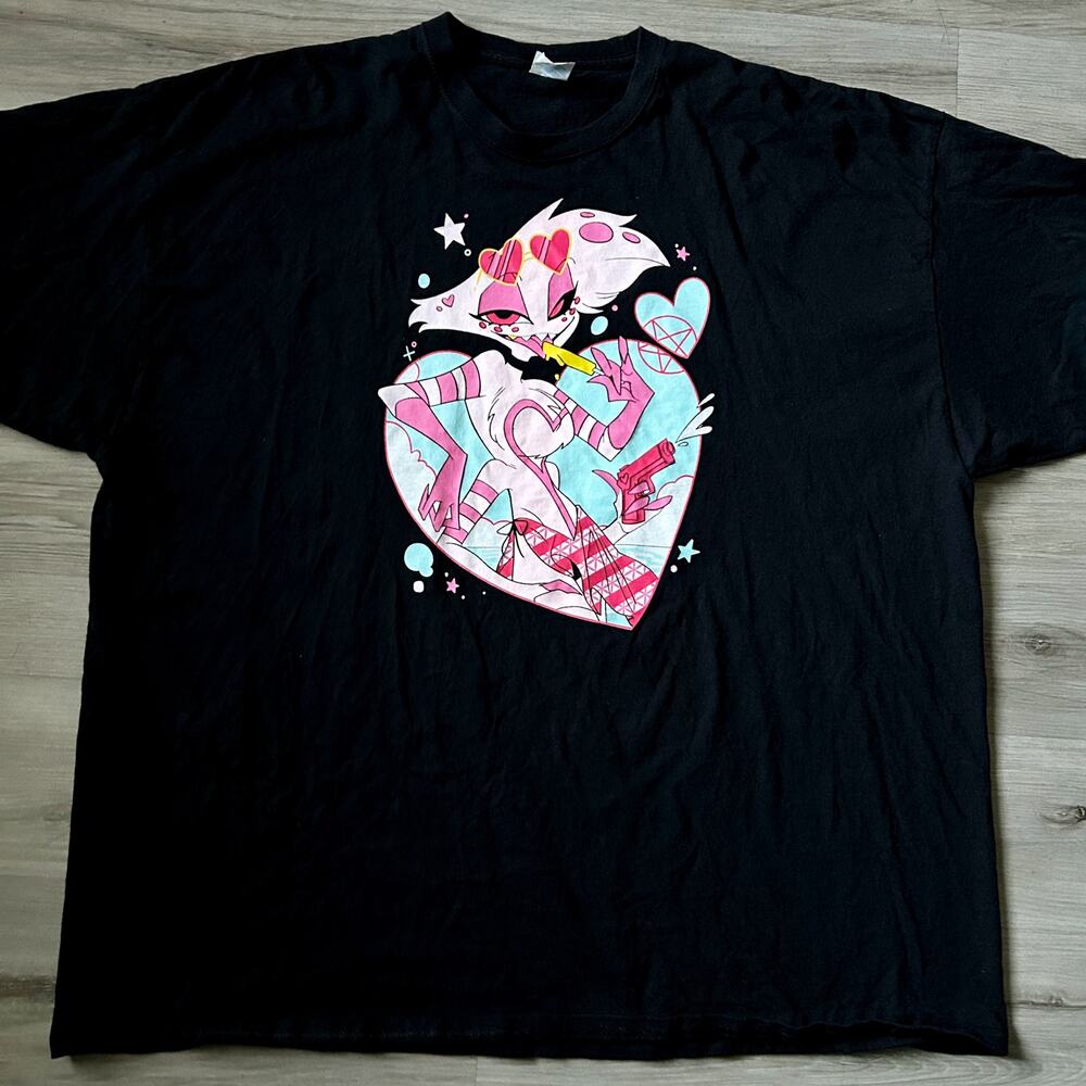 Hazbin Hotel LTD Print Angel Dust's Sexy Summer Shirt by GasuGuma Sz 4XL 08/4/21